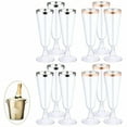 thumbnail image 1 of ACDANC 12Pcs Champagne Flutes Plastic 5 oz Toss-Away Base Martini Glasses Martini Glasses Plastic Disposable for Parties Wedding Decoration Friend Gathering Mix3, 1 of 7