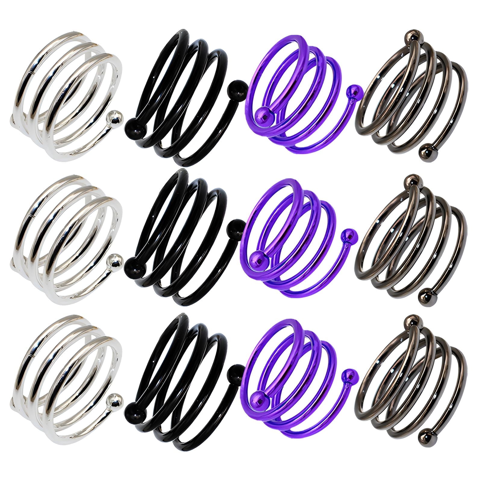 ACDANC 12Pcs Napkin Rings,Lightweight Design Serviette Rings,Easy to ...