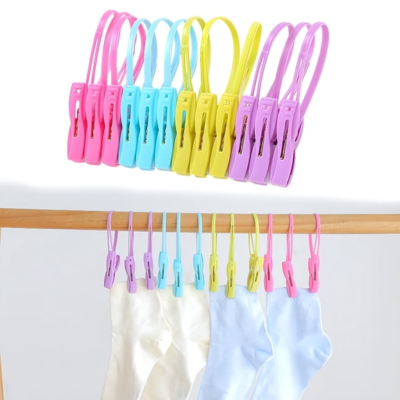 ACDANC 12pcs Fabric Clips,Clothes Pins,Stainless Steel Material,Non-Slip Design,For Quilts,Clothing,Laundry,Office,Travel,Heavy Duty,Home Use