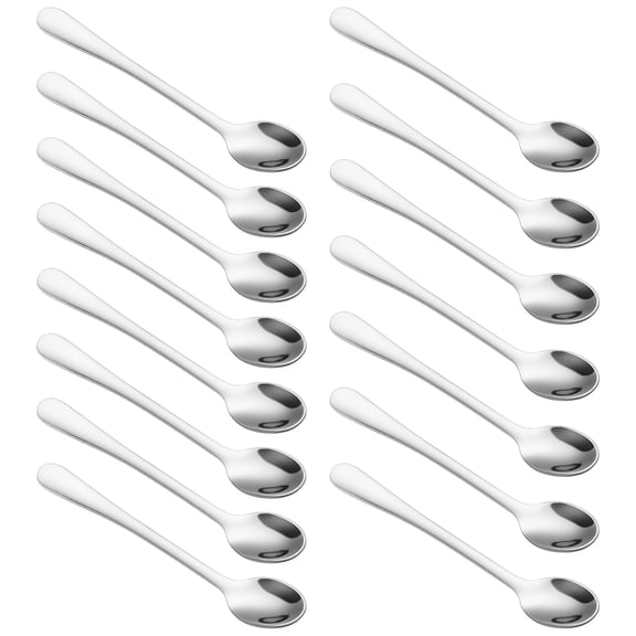 ACDANC 15 Pcs Tiny Stainless Steel Spoons, 3 Inch Mini Condiment Spoons for Spice Jars, Reusable Seasoning Spoons for Sugar Salt Desserts, Small Silverware for Coffee and Ice Cream