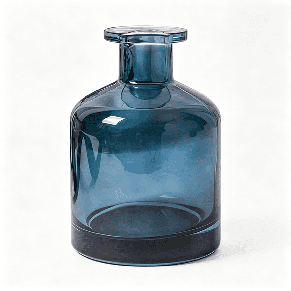 ACDANC 150Ml/5Oz Blue Empty Glass Diffuser Bottle Aromatherapy Jar Container Fragrance Accessories Use for Diy Replacement Diffuser Sticks Sets Essential Oils Crafts Decor