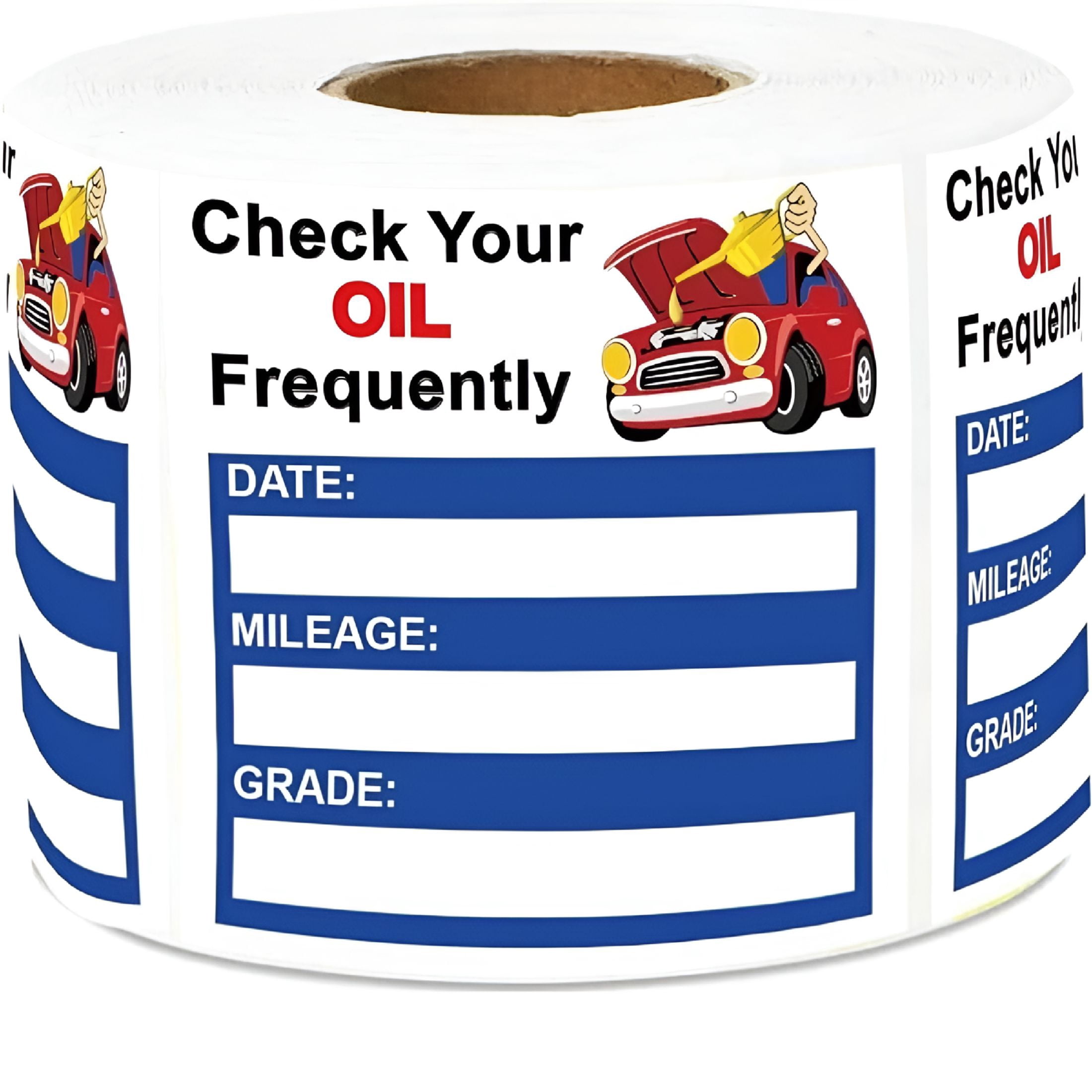 ACDANC 150PCS Car Maintenance Reminder Stickers: Easy Oil Change ...
