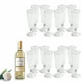 thumbnail image 1 of ACDANC 16Pcs Champagne Flutes Plastic 5 oz Layered Optical Transparency Party Cups Disposable Wedding Decoration Clear Cups Style3, 1 of 7