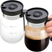 ACDANC 16oz Glass Coffee Mug  Mini Coffee Pot Mug Coffee Pot Style,16oz Glass Coffee Mug in Coffee Pot Shape,For Hot Teas,Hot Chocolate