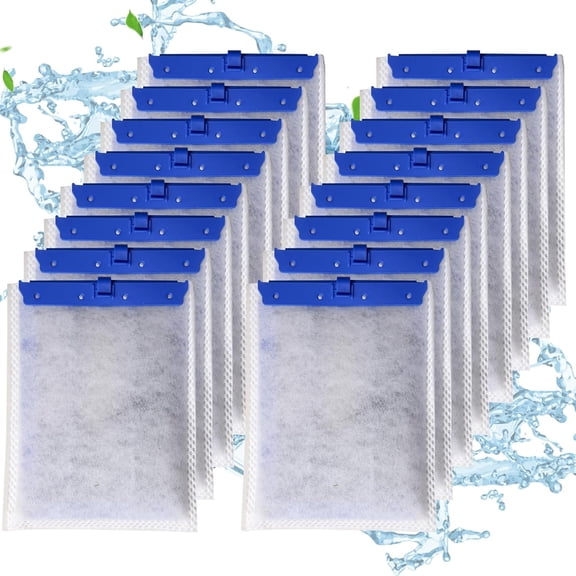 ACDANC 18-Pack Large Replacement Filter Cartridges Compatible with Whisper Bio-Bag Filters Large Aquarium Filter Cartridges for Whisper 20I/40I /Iq20/30/45/60 Pf20/30/40/60 Power Filters