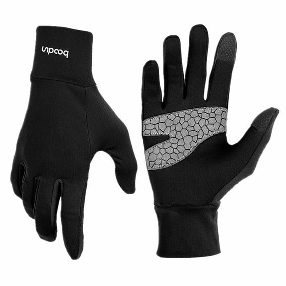 ACDANC 1Pairs Waterproof Gloves,Soft Padding Bike Gloves,Outdoor Comfort Workout Gloves,S,Black