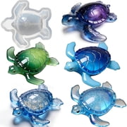 ACDANC 1Pc 3D Sea Turtle Silicone Resin Mold Realistic Turtle Animal Epoxy Casting Mold for Diy Garden Decor,Desktop Ornament,Wall Hanging,Home Handicraft,Table Decoration,Keepsake Making