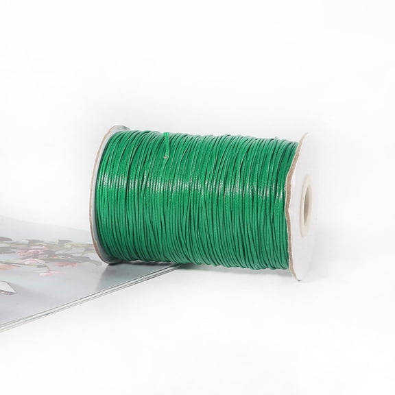 ACDANC 1Pc Braided Leather Cord Round Braided Faux Cord Macrame Cord 3Mm Dark Green