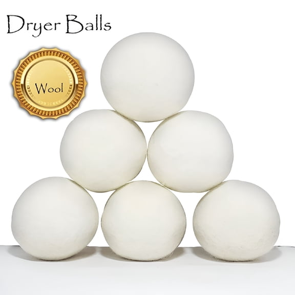 ACDANC 1Pc Wool Dryer Ball - Natural Fabric Softener Reusable & Eco-Conscious - Reduce Wrinkles,Lint & Drying Times - Makes Laundry Snuggle Soft