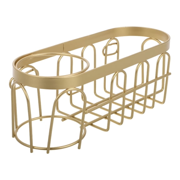 ACDANC 1Pcs Golden Dish Brush Holder for Kitchen Sink with Compact and Spacesaving Design