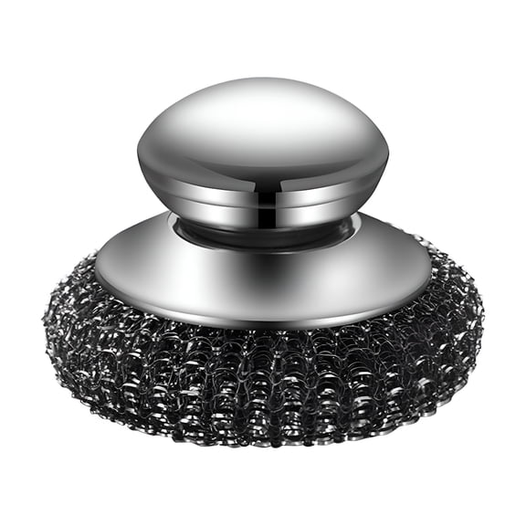 ACDANC 1Pcs Stainless Steel Wool Scrubber With Handle,Heavy Duty Pot Scrubbers Dish Scrubber Cleaning Brush Wash for Dish,Stainless Steel Scrubbing Brushes Cleaning Supplies for Pots,Pans,Grills,Sink