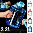 thumbnail image 1 of ACDANC 2.2L Water Bottle with Chug lid, BPA Free Dishwasher Safe Large Water Bottle with Motivational Marker and Handle Leak-proof Big Water Jug for Camping Sports Workouts, 1 of 6