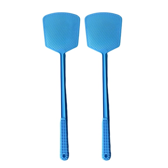 ACDANC 2 Pack Heavy Duty Fly Swatter, 19.6 Inch Long Handle Manual Insect Killer, Flexible Plastic Bug Zapper for Indoor & Outdoor Home, Kitchen, Garden