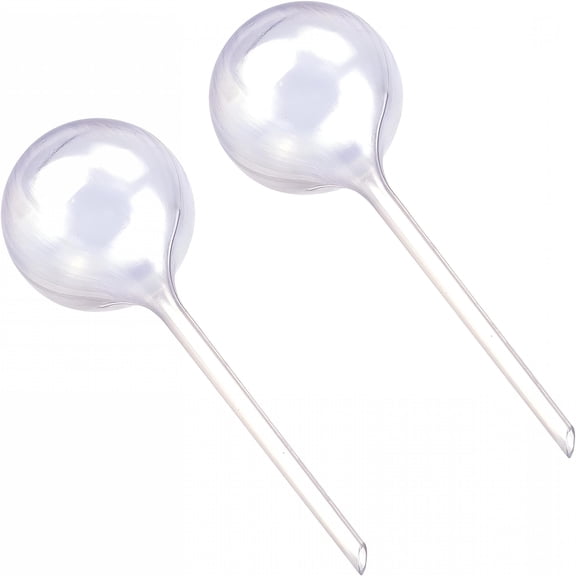 ACDANC 2 Pack Large Self-Watering Bulbs Watering Globes Garden Water Device Clear