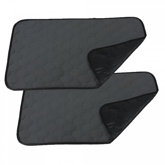 ACDANC 2-Pack Lightweight Grey Dog Training Pads, Waterproof & Washable, Rounded Corners