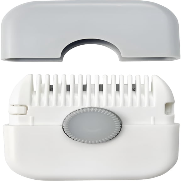 ACDANC 2-Pack Manual Hair Trimmer Comb,Double-Sided Razor and Comb for Women and Girls,Compact and Portable,Gray
