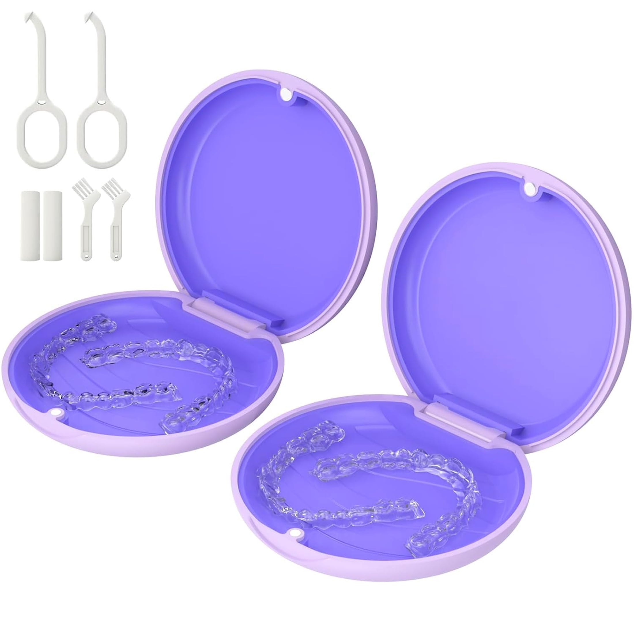 ACDANC 2 Pack Retainer Case, Slim Aligner Case for with Tool Kit ...