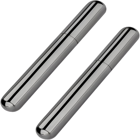 ACDANC 2 Pack Stainless Steel Carrying Cigar Box, Single Cigar Tube Holder Case for Travel