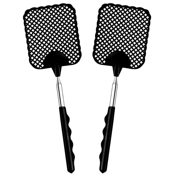 ACDANC 2-Pack Telescopic Swatter,Fly Swatters Multi Color,Heavy Duty Bugs and Fly Killer