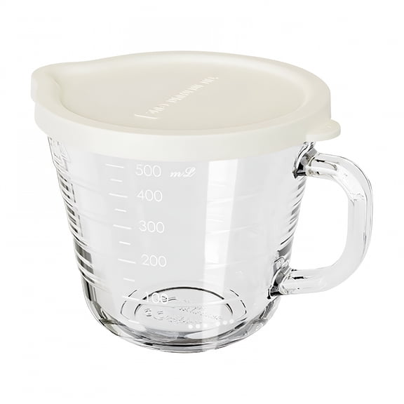 ACDANC 2 Packs Glass Measuring Cup for Baking Microwave Safe with Handle Borosilicate Glass Kitchen Measuring Cup for Cooking Baking Mixing Liquid Measuring Cups with Measurement Marks