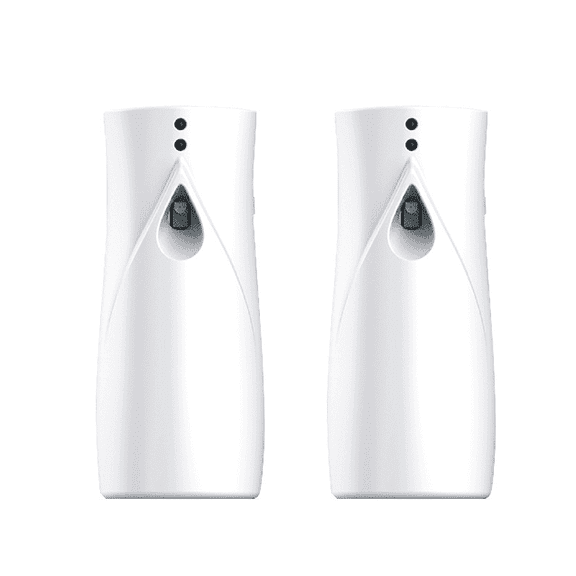 ACDANC 2 Pcs Automatic Spray Holder,Whisper-Quiet Operation Automatic Air Freshener Spray Dispenser,Versatile Mounting Options Air Diffuser,White