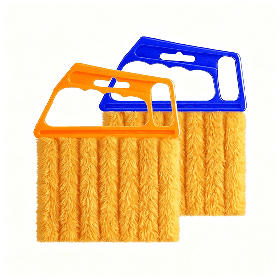 ACDANC 2 Pcs Blind Cleaner Duster Tool,Blind Dusters for Cleaning,Cleaning Brush,7 Finger Dusting Cleaner Tool for Window&Air Conditioner,Window Blinds Cleaner Microfiber Washable