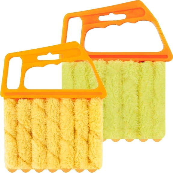 ACDANC 2 Pcs Blind Cleaner - Washable Window Blind Cleaner Duster Tool | Blind Duster for Wood Dlinds Mini Duster Brush Blind Dust Cleaner Venetian Shades Brush Window Air Conditioner Duster Dirt