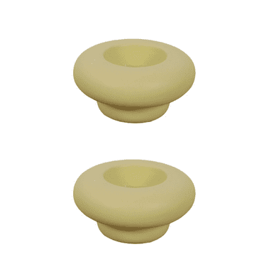 ACDANC 2 Pcs Candle Holder Simple Style Ceramic Cream Craft Candleholder Home Decoration Restaurant Tabletop Candler Holder for Wedding Green