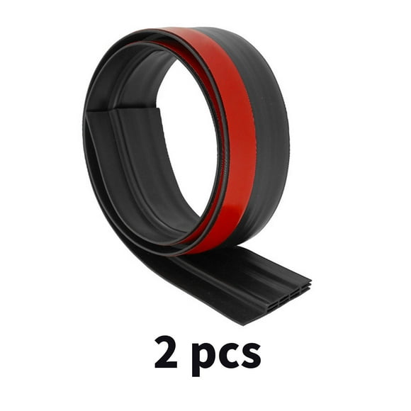 ACDANC 2 Pcs Door Draft Stopper,Soundproof Weather Stripping Door Seal,Flexible Draft Stopper,Black