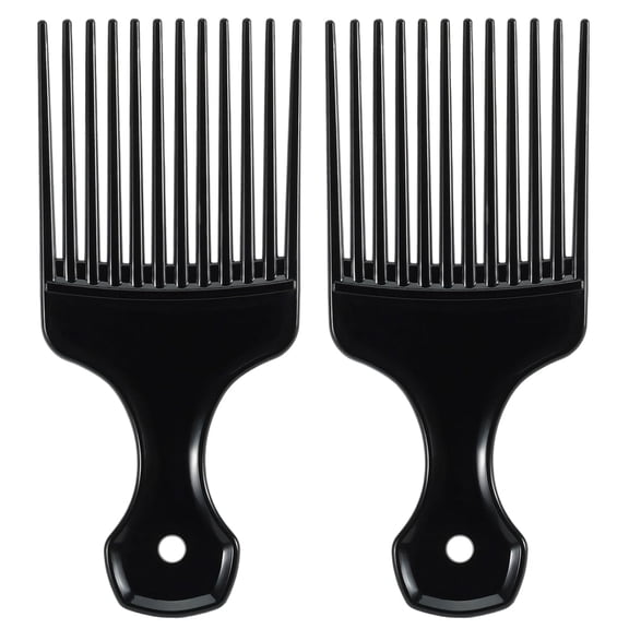 ACDANC 2 Pcs Hair Pick Comb Wide Tooth Lift for Hair Styling Detangling Plastic Comb for Women Men