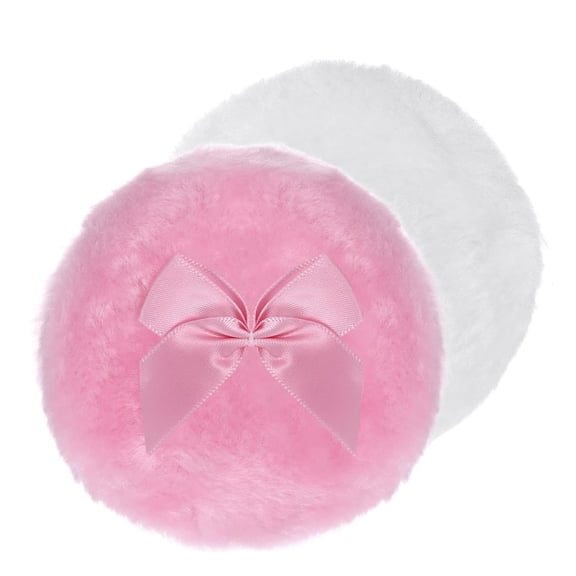ACDANC 2 Pcs Large Body Powder Puff,3.5 Inch Powder Puff for Body Powder,Soft Washable Reusable Dusting Powder Puff,Big Fluffy Powder Puff for Wet Dry Makeup Face Body