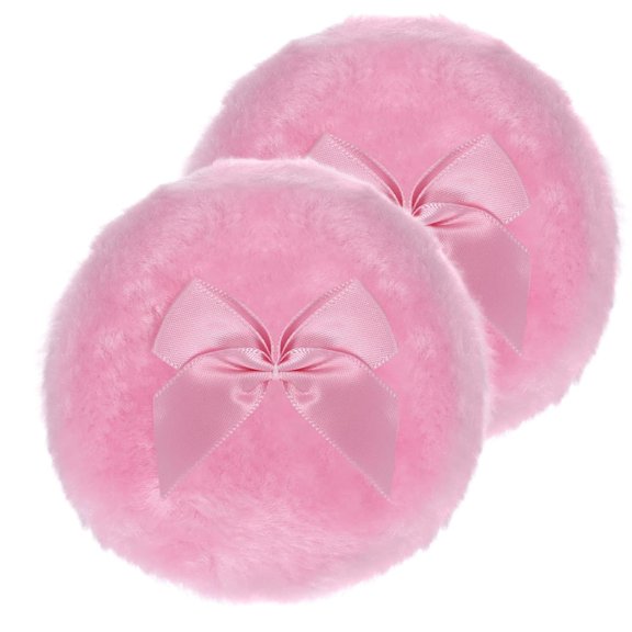 ACDANC 2 Pcs Large Body Powder Puff,3.5 Inch Soft Washable Reusable Dusting Big Fluffy Powder Puff for Wet Dry Makeup Face Body