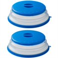 thumbnail image 1 of ACDANC 2 Pcs Microwave Food Covers Splatter Guard,Hanging Storage Microwave Cover,Cold and Heat Resistant Microwave Cover for Food,Blue, 1 of 4