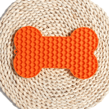 ACDANC 2 Pcs Slow Feeder Dog Bowls,Bone Pattern Slow Feeder,Silica Gel Slow Feeder Dog Bowls Large Breed,
