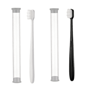 ACDANC 2 Pcs Travel Toothbrush,Fleece Feels Soft Gum Toothbrush,Superfine Tooth Brush,