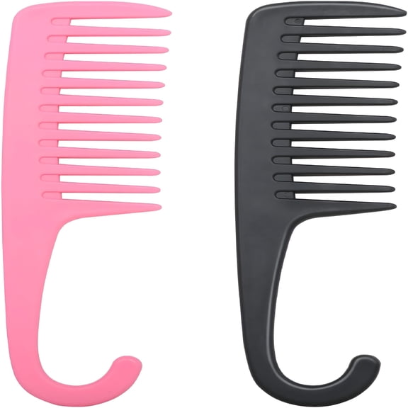 ACDANC 2 Pcs Wide Tooth Shower Comb, Wet Hair Detangling Brush