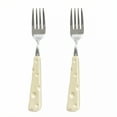 thumbnail image 1 of ACDANC 2 Pieces Forks Stainless Steel,Cheese Handle Salad Forks,Stainless Steel Dinner Forks,Mix2, 1 of 7