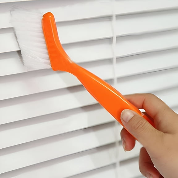 ACDANC 2-in-1 Window Track Cleaning Brush, Multipurpose Keyboard Dust Shovel and Crevice Tool for Car Vents, AC, and Household Tight Spaces