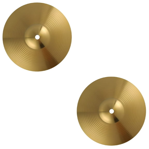 ACDANC 2 pcs Brass Cymbal Hi Hat Drum Kit Cymbal Ride Cymbal Drum Percussion Cymbal Crash Cymbal (8 Inch)