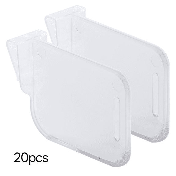 ACDANC 20 Pcs Fridge Divider Set,Plastic Retractable Fridge Door Organizer Clip,Clear Refrigerator Organizer Bins Partition,Home Office Clear Tidy Supplies,Kitchen Household Storage Tools