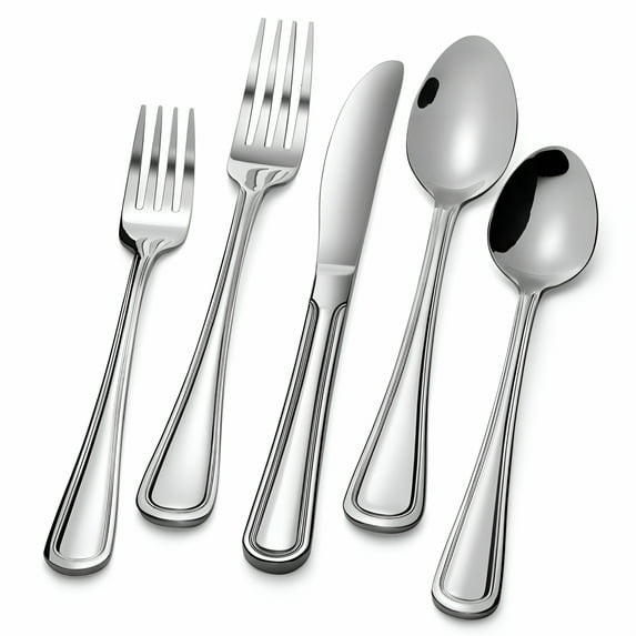 ACDANC 2026 New 20-Piece Flatware Set - Extra Thick Heavy Duty - 18/10 Stainless Steel Silverware Sets Set for 4 Flatware Sets