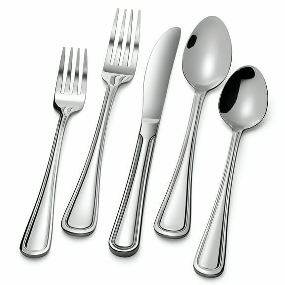 ACDANC 20-Piece Flatware Set - Extra Thick Heavy Duty - 18/10 Stainless Steel Silverware Sets Set For 4 Flatware Sets