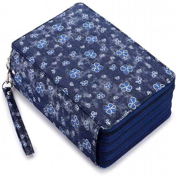 ACDANC 200-Slot Storage Box for Colored Pencils,Gel Pens,Markers & Brushes - Perfect for Artists & Students Large Capacity Pencil Case with Handle