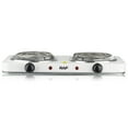 thumbnail image 1 of ACDANC 2000W Dual Burner Electric Stove,Efficient Electric Stove,Hot Plate,White, 1 of 6
