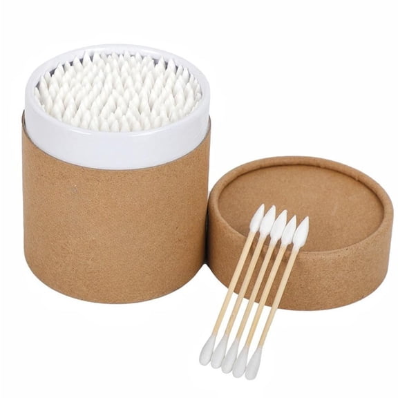 ACDANC 200Pcs Double Tipped Cotton Swabs with Round and Pointed Tips for Makeup Nail Art Daily Cleaning Pointed Qtips for Makeup