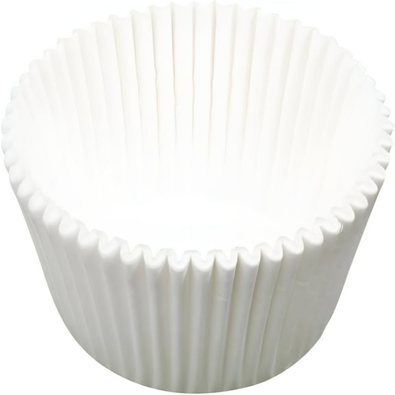 ACDANC 200pcs Muffin Cupcake Cups Jumbo Baking Liners Mini Cake Cups Muffin Paper Cups Lightweight Sturdy Non-stick Great for Baking Desserts Candies White
