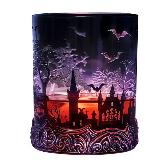 ACDANC Gothic Vampire Elixir Whiskey Bottle Wine Decanter,Magic Style Whiskey Bottle,Gifting to Halloween Lovers or Collectors,Halloween Party (D)