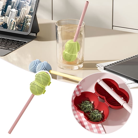 ACDANC 2025 Tea Strainer Infuser for Loose Leaf Black Tea Fine Mesh Steeper Gourd Design Brewing Accessories