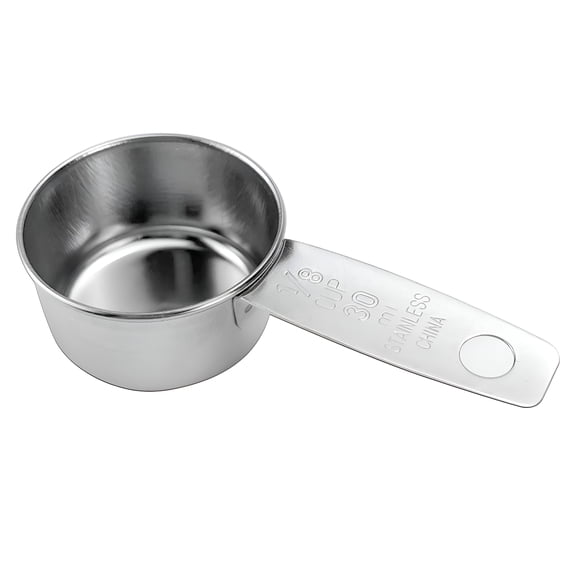 ACDANC 2026 New 1/8 Cup Measuring Cup Stainless Steel Coffee Scoop with Black Silicone Handle,Single Metal Tablespoon Coffee Scoop for Ground Coffee,Practical Kitchen Gadget for Cooking Ground Coffee