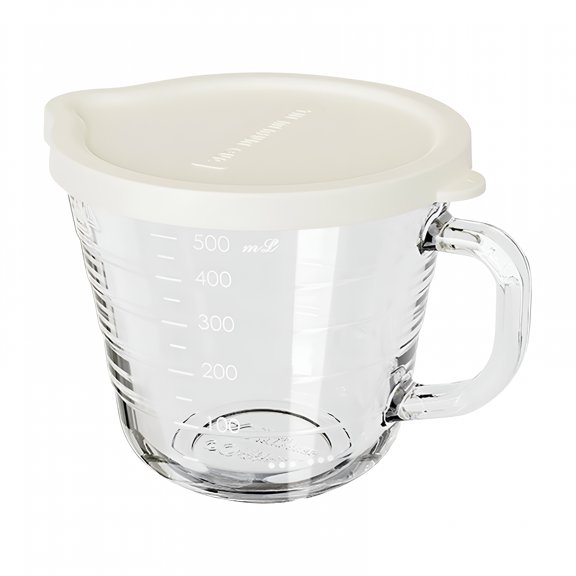ACDANC 2026 New 1 Packs Glass Measuring Cup for Baking Microwave Safe with Handle Borosilicate Glass Kitchen Measuring Cup for Cooking Baking Mixing Liquid Measuring Cups with Measurement Marks